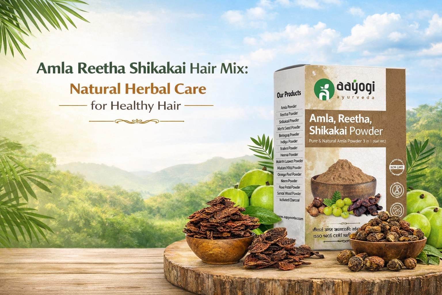 ஆம்லா ரீதா ஷிகாகாய் ஹேர் மிக்ஸ்: ஆரோக்கியமான முடிக்கான இயற்கை மூலிகை பராமரிப்பு
