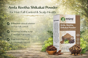 Amla Reetha Shikakai Powder for Hair Fall Control & Scalp Health
