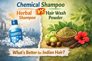 Chemical Shampoo vs Herbal Hair Wash Powder: What’s Better for Indian Hair?