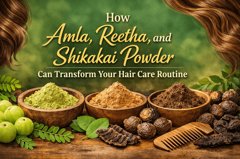 How Amla, Reetha, and Shikakai Powder Can Transform Your Hair Care Routine