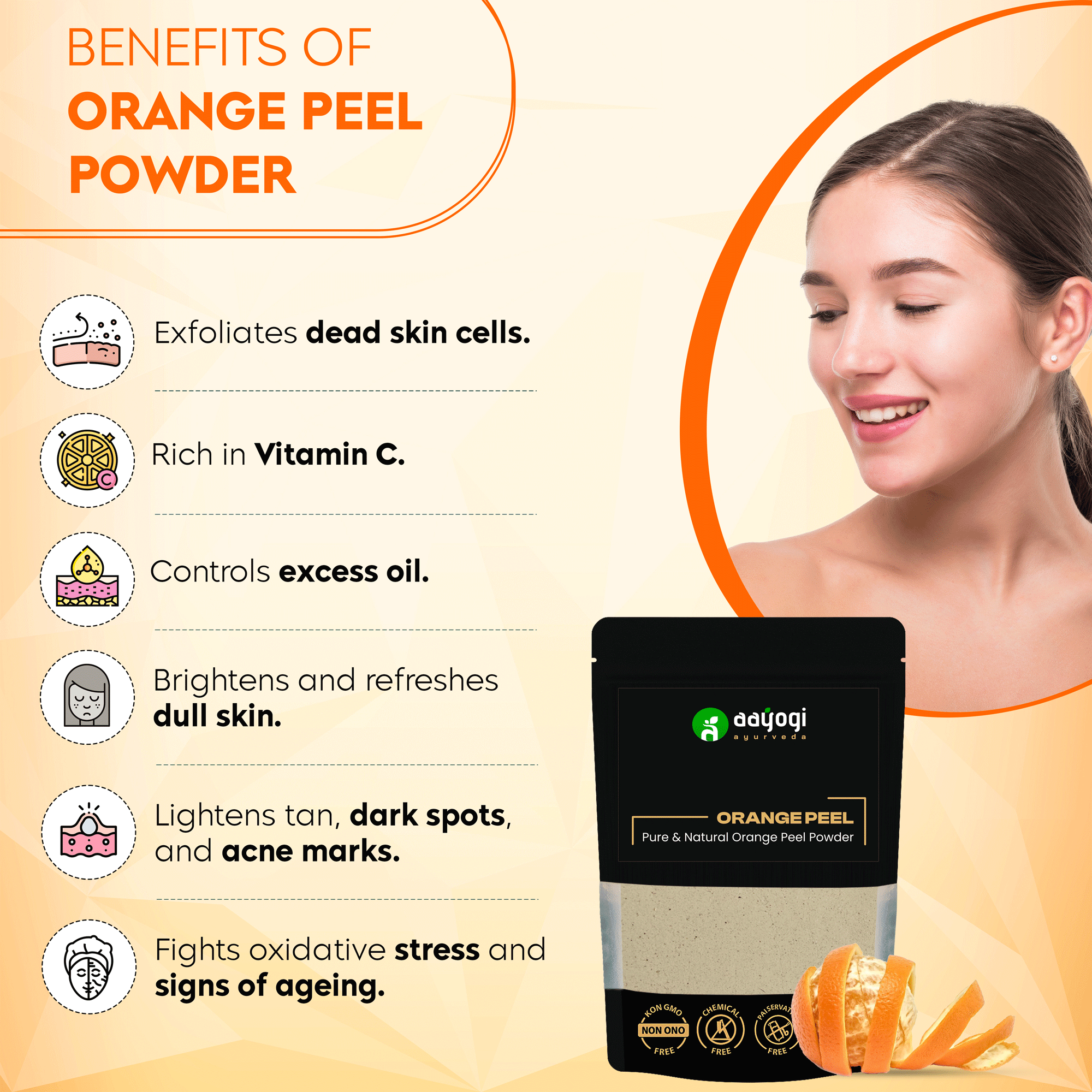 Benefits of Orange Peel Powder